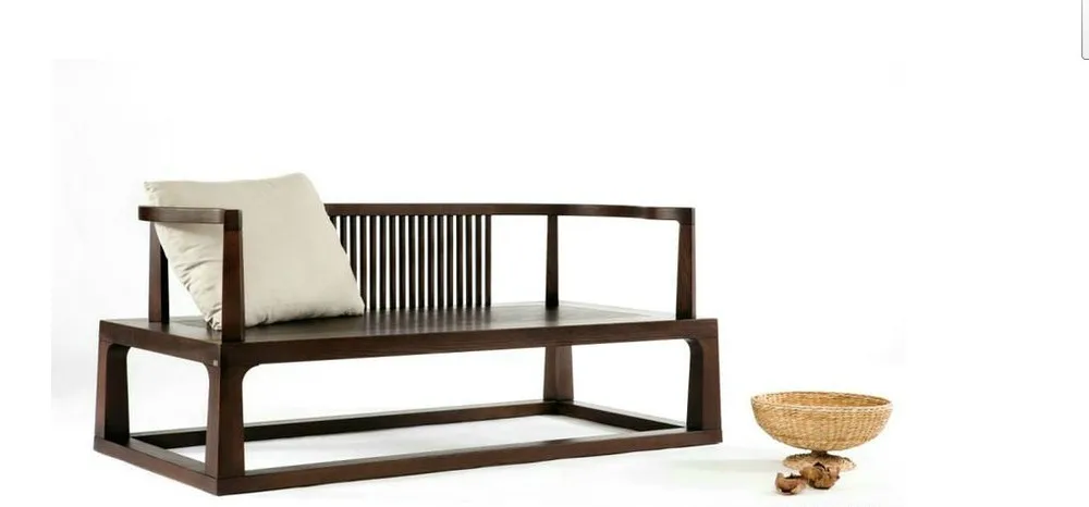 Zen meditation couch couch Series Double tenon wood sofa