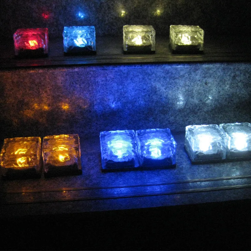 Новый Солнечный LED подземный свет водонепроницаемый земной ясный стеклянный лед