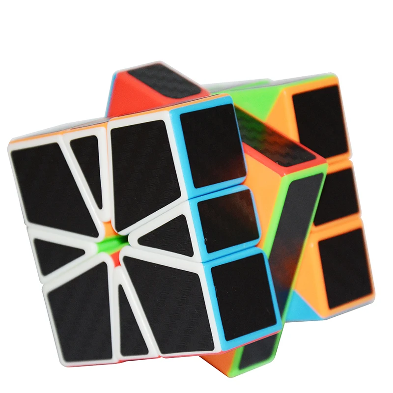 Lefun SQ-1 MagicCube наклейка меньше с черным углеродным волокном наклейка SQ-1 Головоломка Куб обучающий игрушки для детей Подарки квадратный 1