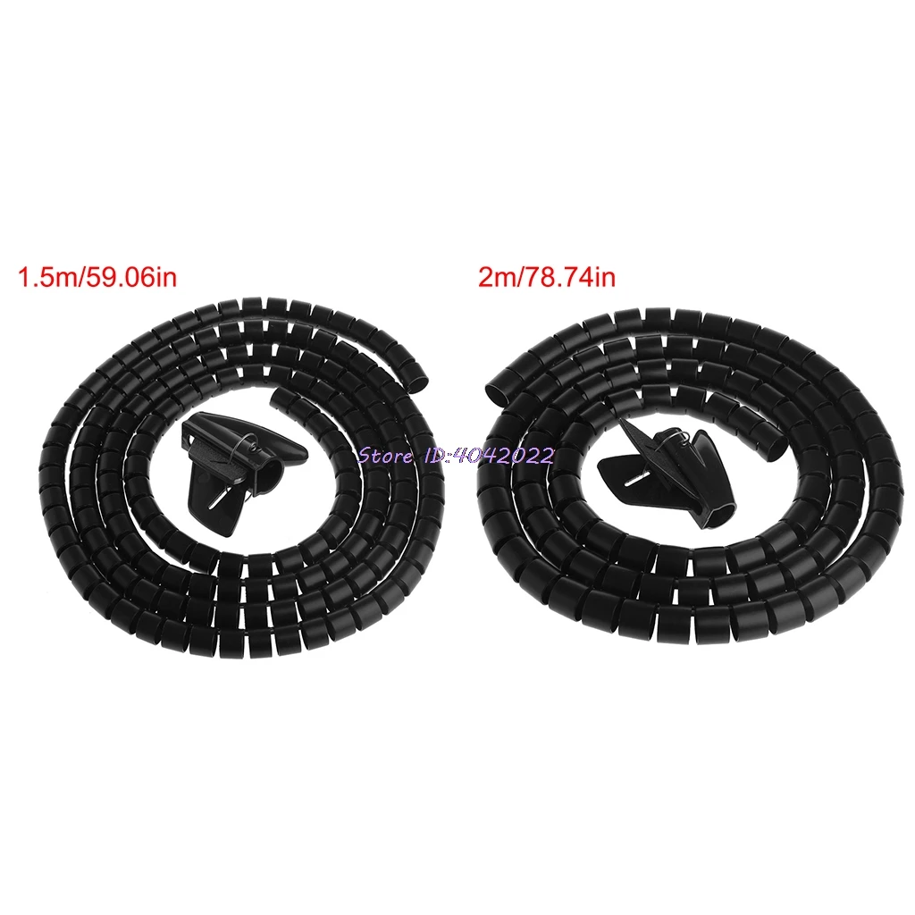 

Cable Holder Organizer 20mm Diameter Flexible Spiral Tube Wire Winder Management