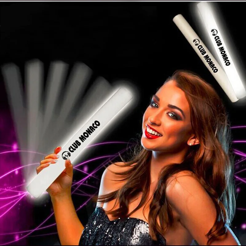 

24pcs Colorful Flashing LED Foam Sticks Glow Stick For Wedding Birthday Festival Party Concert Cheering Light Sponge Stick