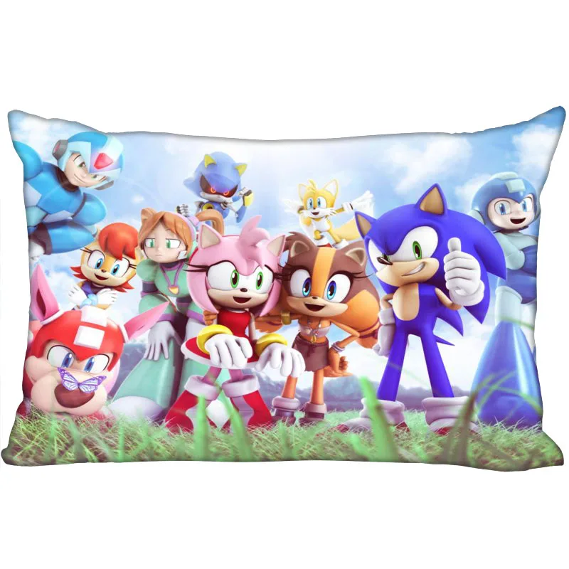 

Custom Pillowcase Cover Sonic The Hedgehog Rectangle Zipper Pillow Cover Print Your Pictures 45X75cm50X75cm(Two sides)