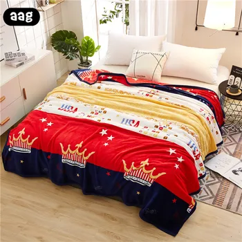 

AAG Flannel Fleece Luxury Blanket Super Soft Lightweight Animal Plant Printed Coral Quilted Throw Blanket for Bed Sofa Couch