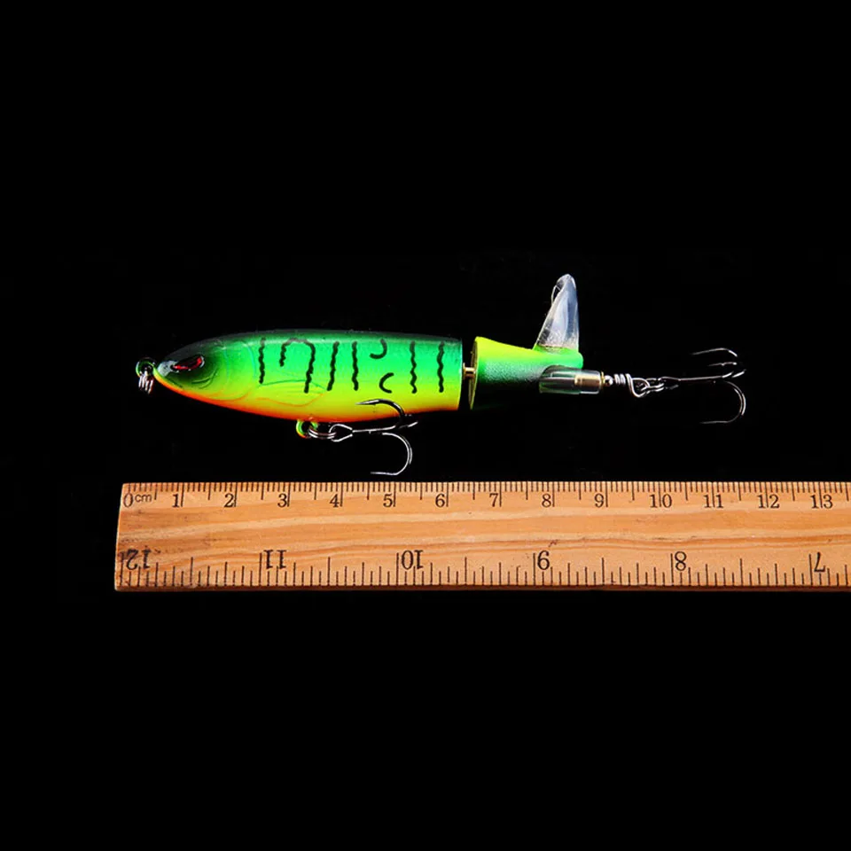 WALK FISH 1 шт. рыболовная приманка пропеллер Whopper Popper 100 мм/13,2 г воблеры Рыболовная Приманка Topwater Ghost цветная модель снасти Pesca