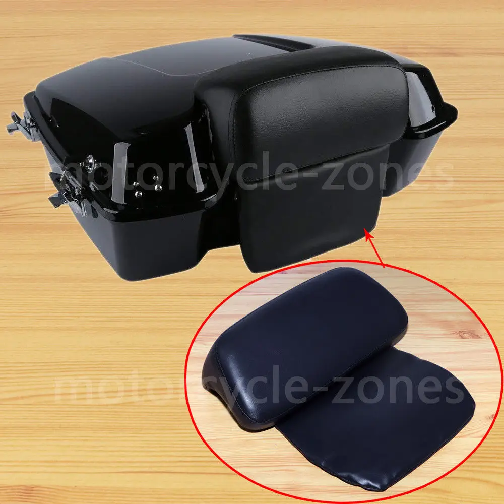

Motorcycle Razor Chopped Tour Pak Pack Backrest Pad For Harley Touring Road King Glide 2014 - 2018 2015 2016 2017