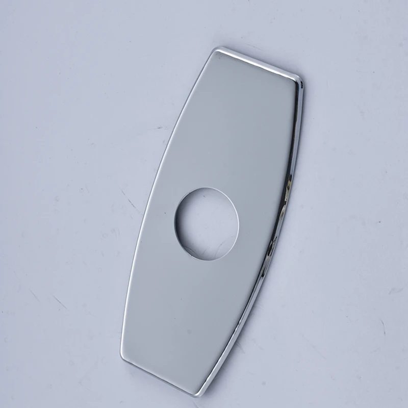Chrome Finish Cover Plate Kitchen & Basin Faucet Decoration Cap 6" Hole