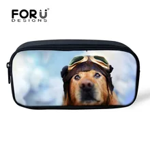 FORUDESIGNS/Для женщин косметичка для путешествий Сумки-косметички милые Животные Собаки Сумка для карандашей Канцелярия для хранения для мальчиков и девочек, органайзер для карандашей