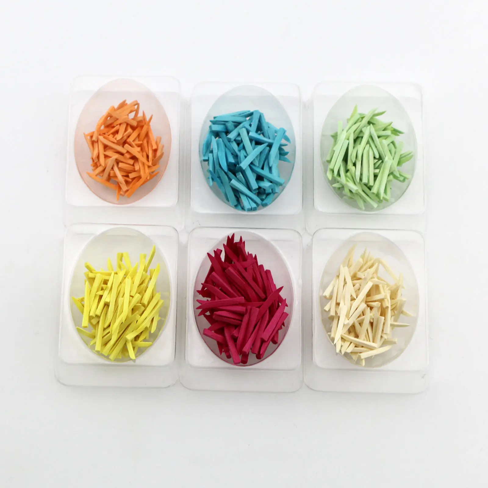 Dental Supply Interdental Composite Contoured Wooden Wedges 6 Color