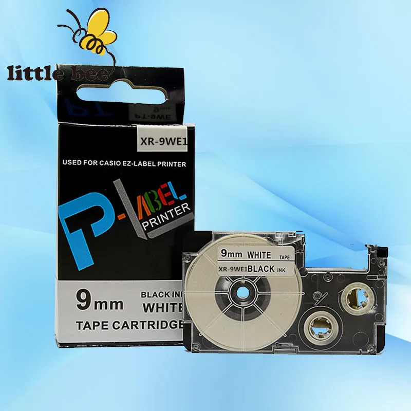 

5Pcs of XR-9WE1 Mixed colors 9mm Compatible CASIO label tapes XR-9WE1 XR-9X1 XR-9YW1 XR-9RD1 XR-9GN1 XR-9BU1 printer Ribbon