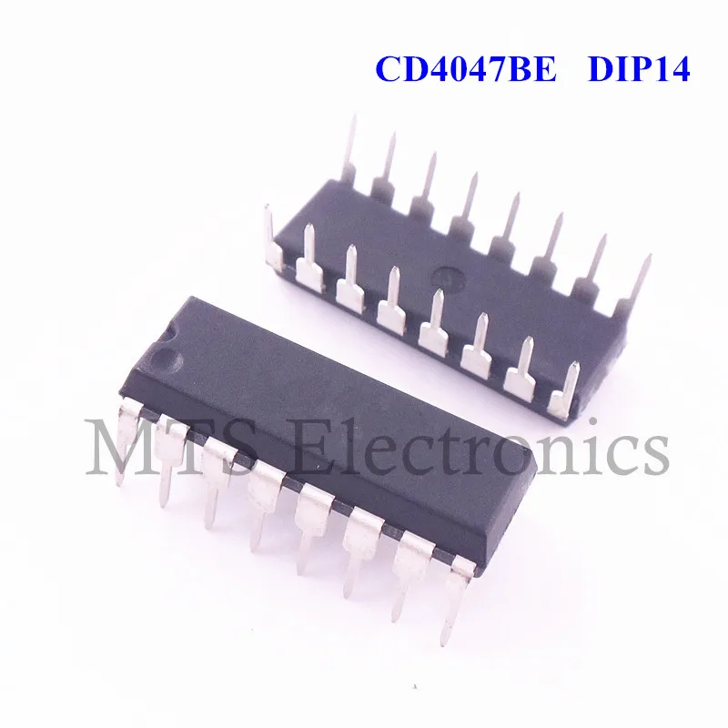 Free shipping 5pcs CD4047 CD4047BE DIP14 logic chip NEW(China)