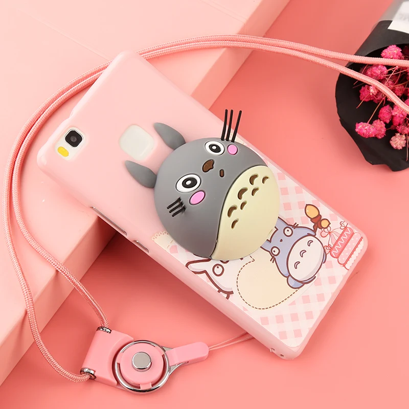bilder für Cartoon lanyard case für huawei p9 lite, silizium luxus weiche tpu 3d cartoons protective schutzhülle für huawei p9 lite case bilder für Cartoon lanyard case für huawei p9 lite, silizium luxus weiche tpu 3d cartoons protective schutzhülle für huawei p9 lite case