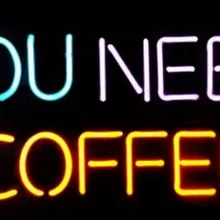 На заказ вам нужно кофейный стакан неоновый свет знак пивной бар