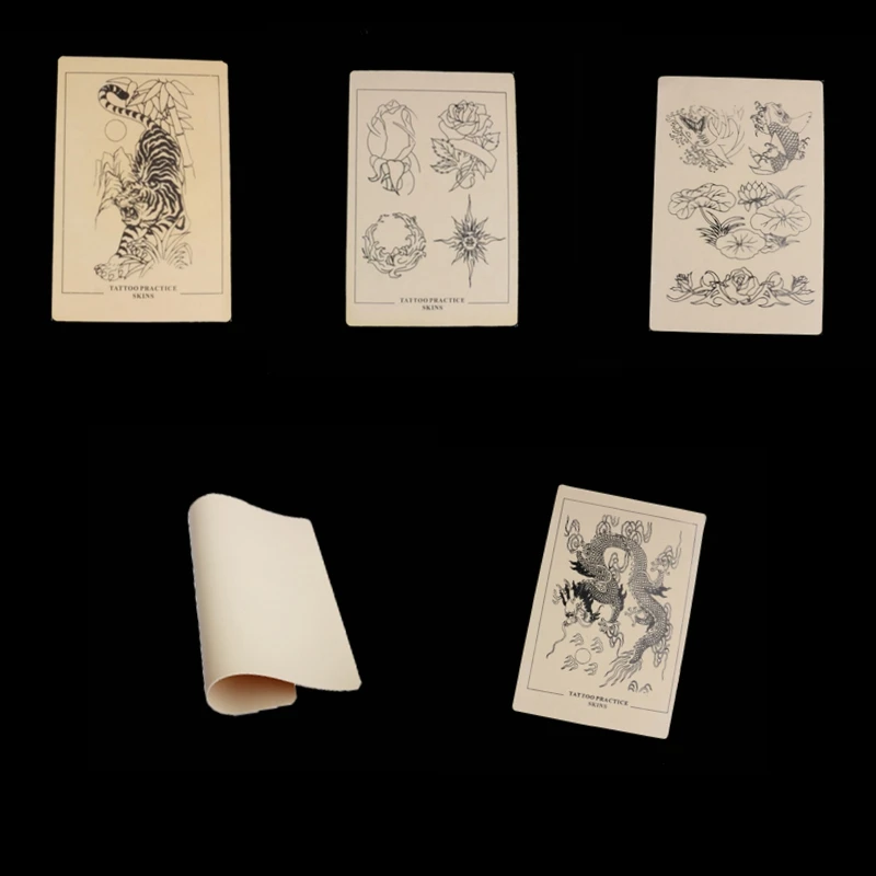 

5 PCS High Quality Tiger Tattoo Practice Skin Free shipping