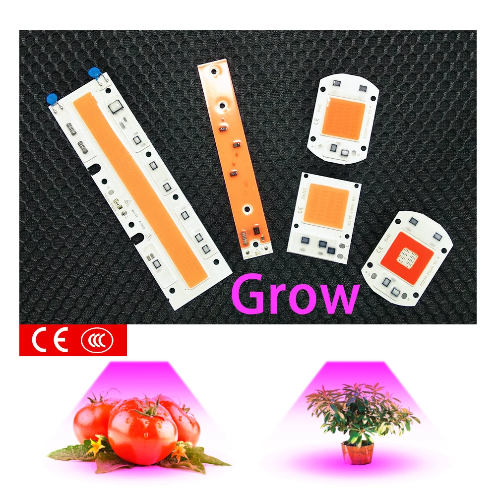 

Full spectrum 380-840nm indoor instead sunlight LED COB CHIP no need driver for DIY led grow light for plant vegetables fruits