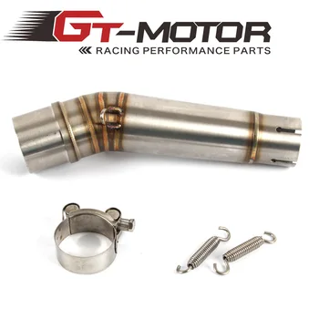 

GT Motor - Free Shipping Motorcycle Exhaust middle pipe for HONDA NC700 NC750 2012 2013 2014 2015-2017 link pipe Slip-On