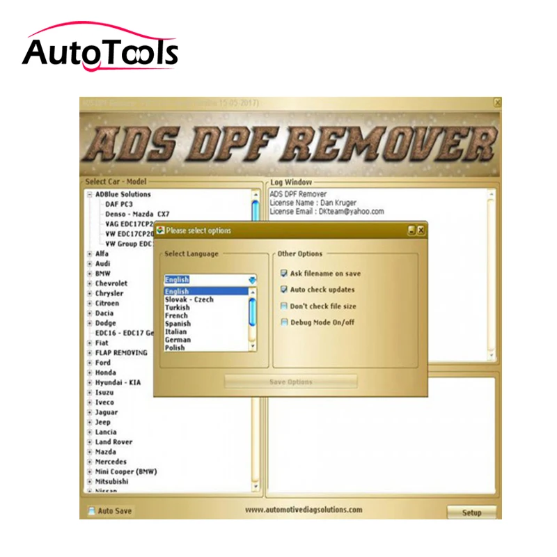 

DPF EGR Lambda Remover 2017.05 software + Unlock keygen+video guide