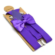 Бренд подтяжки галстук бабочка комплект 3,5 см Ширина 120 см Длина взрослых Размеры унисекс Для женщин Для мужчин высокой Elasticty подтяжки недорогой галстук-бабочка