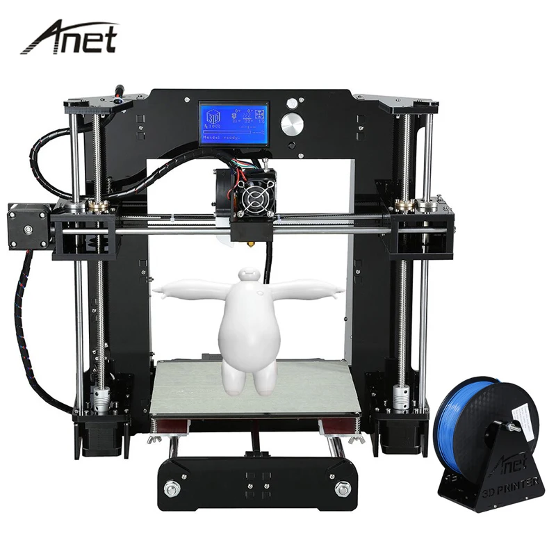 Anet A6 3d Принтер Комплект Авто Уровень A6-L impresora принтер s Reprap i3 алюминиевый Hotbed 16 Гб