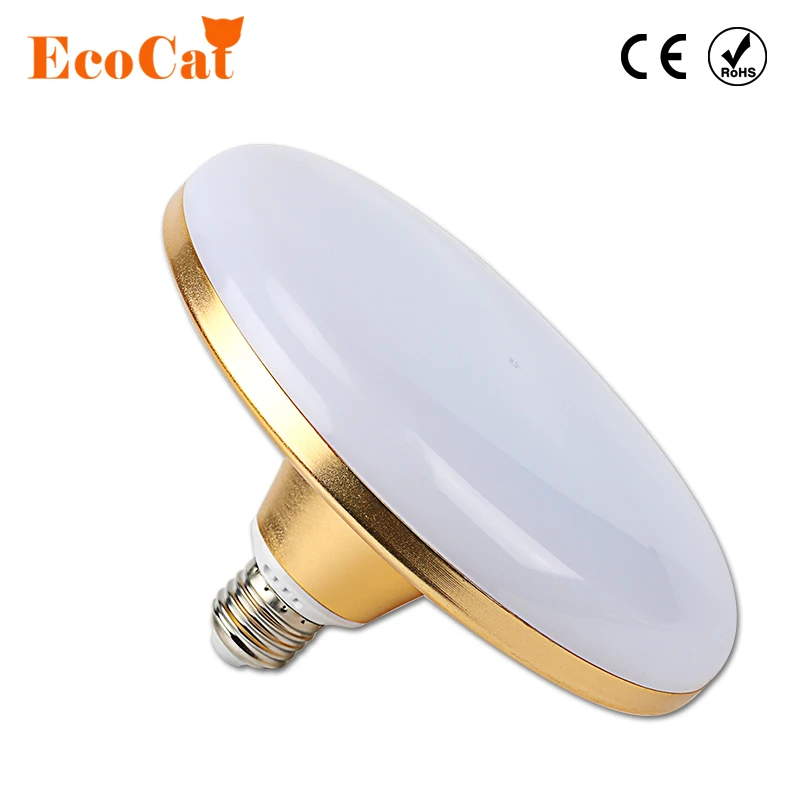 НЛО Дизайн Светодиодные лампы E27 40 Вт 50 60 SMD 5730 плоская Высокая мощность яркая