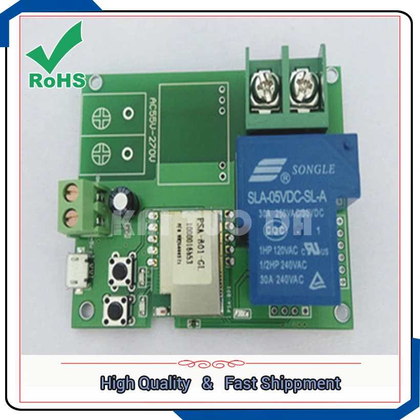 Wifi Remote High Power Relay Module For Remote Control Switch 220V 30A 6000W