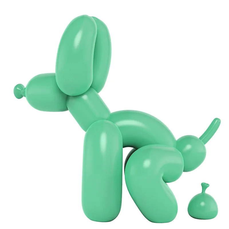 Креативная абстрактная статуя собаки Poo, Художественная Скульптура, статуэтки животных из смолы, ремесленники, аксессуары для украшения дома R391