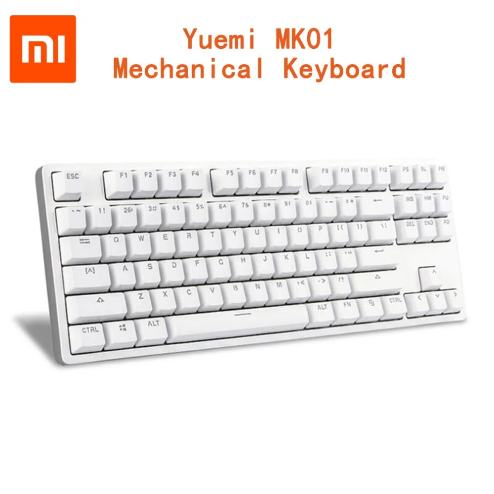 

Xiaomi Yuemi MK01 Mechanical Keyboard 87 Keys with Tactile Switches LED Backlight TTC Red-Axis Keyboard for PC Laptop Gaming