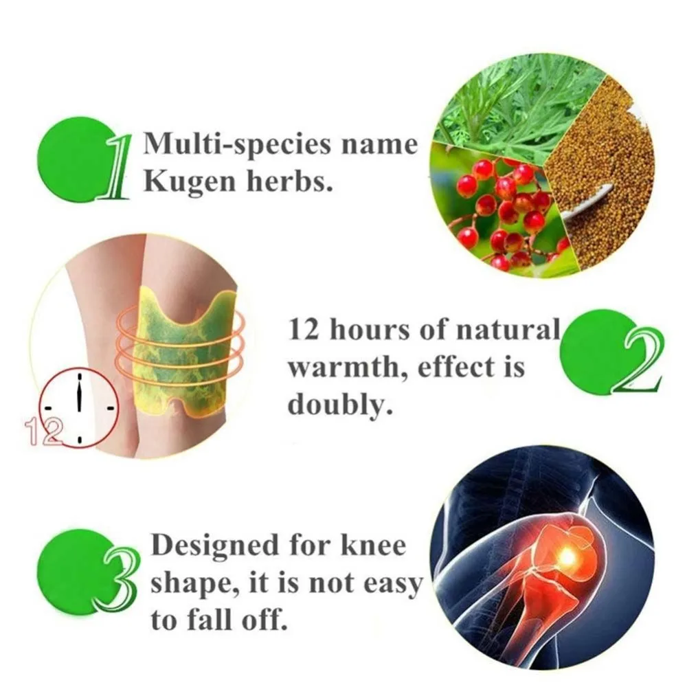 12 шт./лот, экстракт полыни, коленный сустав, боль в суставах, избавление от боли, наколенник, ревматоидный артрит, пластырь для тела, забота о здоровье