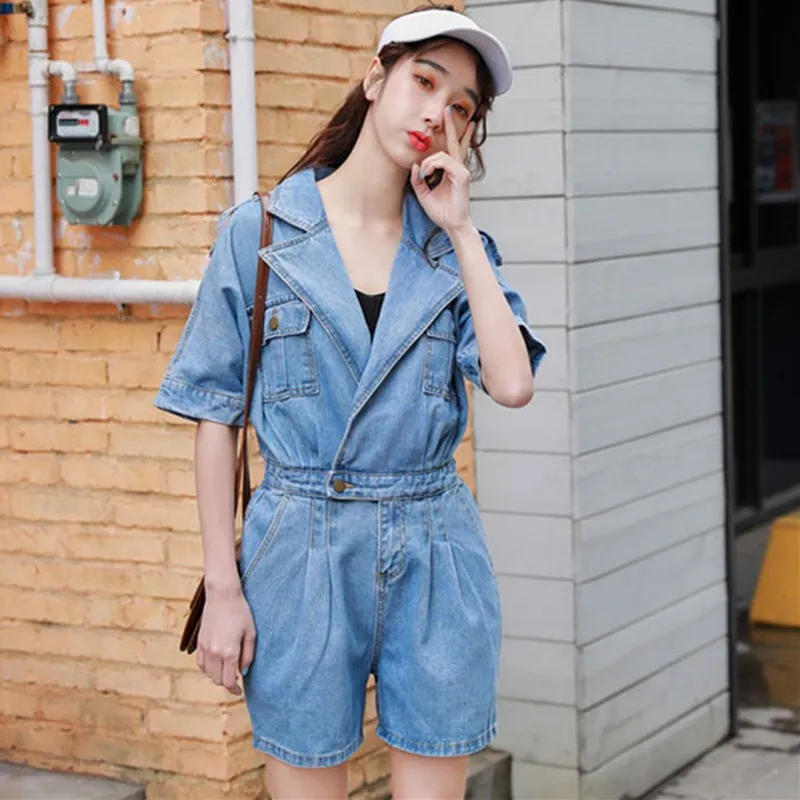 Hot Sale Fashion Streetwear Denim Overalls Women 2019 Summer Short Sleeve Bodysuit High Waist Jeans Romper Wide Leg Jumpsuit Hot Sale Fashion Streetwear Denim Overalls Women 2019 Summer Short Sleeve Bodysuit High Waist Jeans Romper Wide Leg Jumpsuit