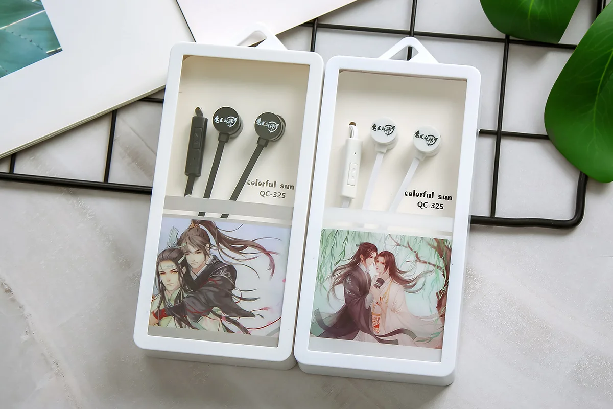 

Giancomics 3.5mm Anime Headset Mo Dao Zu Shi Series Earphones Stereo Earbud Earphones In-Ear Microphone Headphones for All Phone
