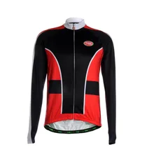 TVSSS 2017 Men’s long Sleeve Winter Cycling Jersey Sportswear Bike Clothing Simple Design with Black and Red Color Ropa Ciclismo