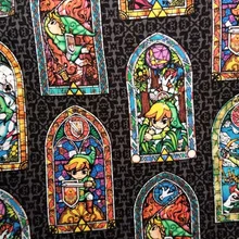 Мультфильм игры Легенда о Зельде хлопчатобумажная ткань для шитья Diy ручной работы ремесло мальчик домашний кошелек из ткани одеяло 50*110 см