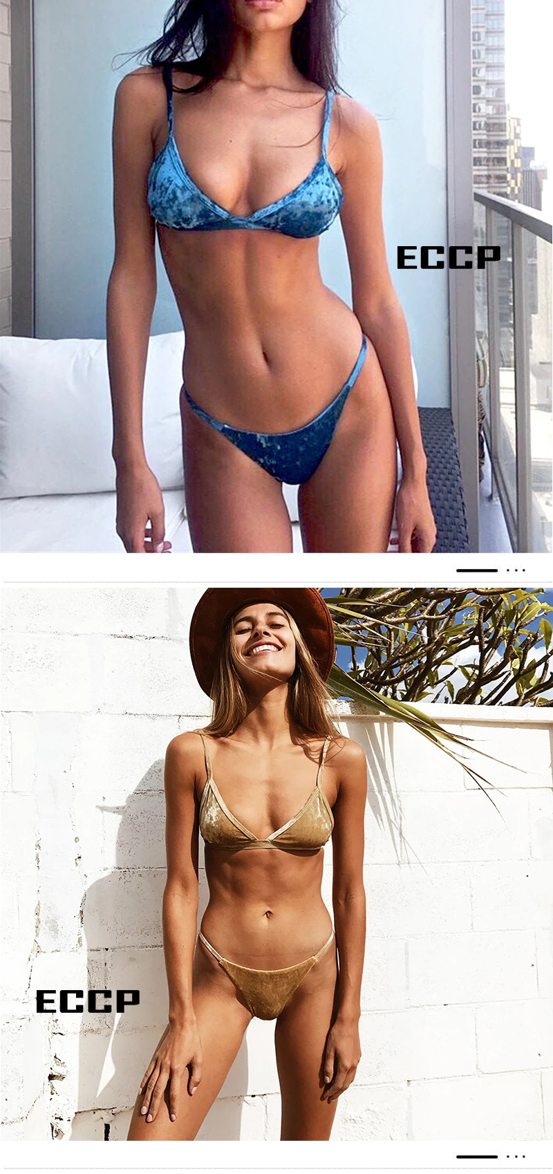 NAKIAEOI 2018 Sexy Cross Brazilian Bikinis Women Swimwear Swimsuit Push Up Bikini Set Halter Top Beach Bathing Suits Swim Wear (3)