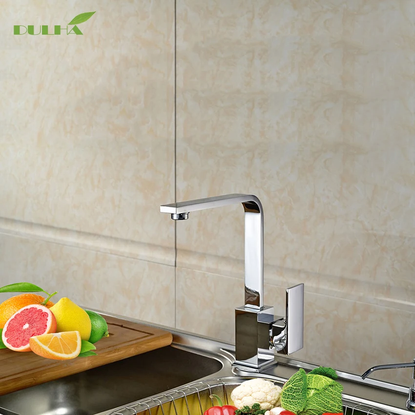 Kitchen Faucet Mixer Tap 360 Body Degree Swivel Rotate Faucets Stainless Steel Vessels Sink Hot Cold Water Taps Free Shipping 