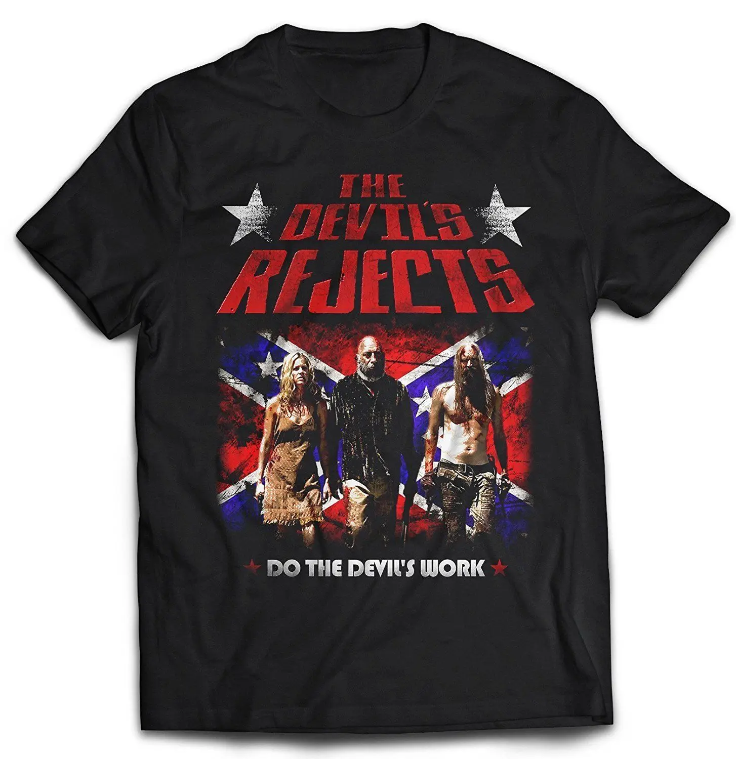 Дьяволы отвергает дьяволы рабочая рубашка Graphic Tee красивые Топы И
