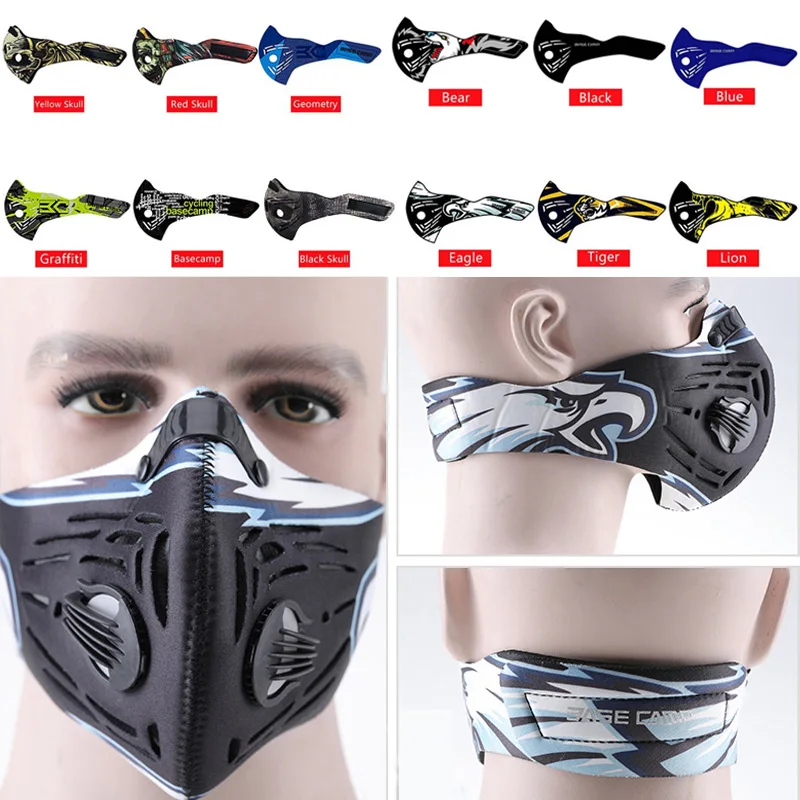 

BASECAMP Activated Carbon Cycling Mask Anti-Pollution MTB Road Bike Masks Dustproof Mountain Bicycle Sport Road Face Cover