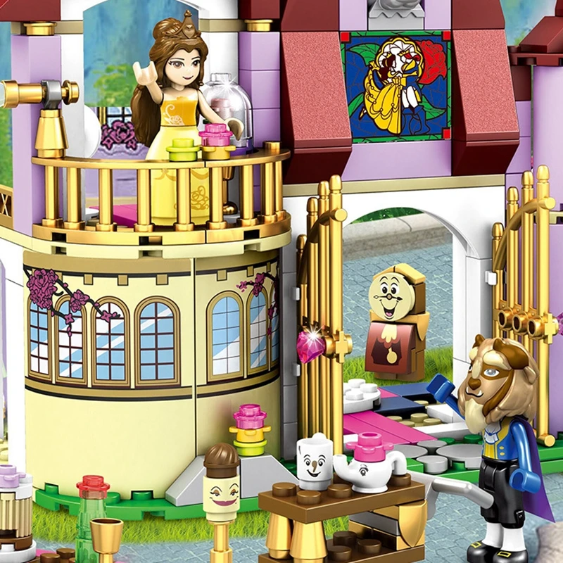 Legoings Зачарованный замок строительные блоки 37001 принцесса Belles куклы девочка