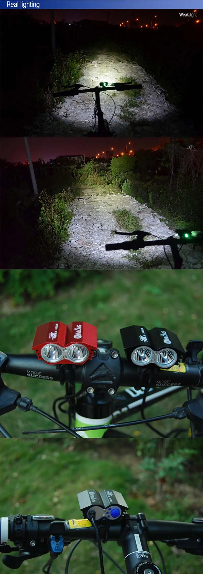 7000 Lumens LED Cycling Bike Bicycle Light Head front Lights flash light+Back Safety Rear Lamp Lampara Para Bicicleta LT0068 (1)