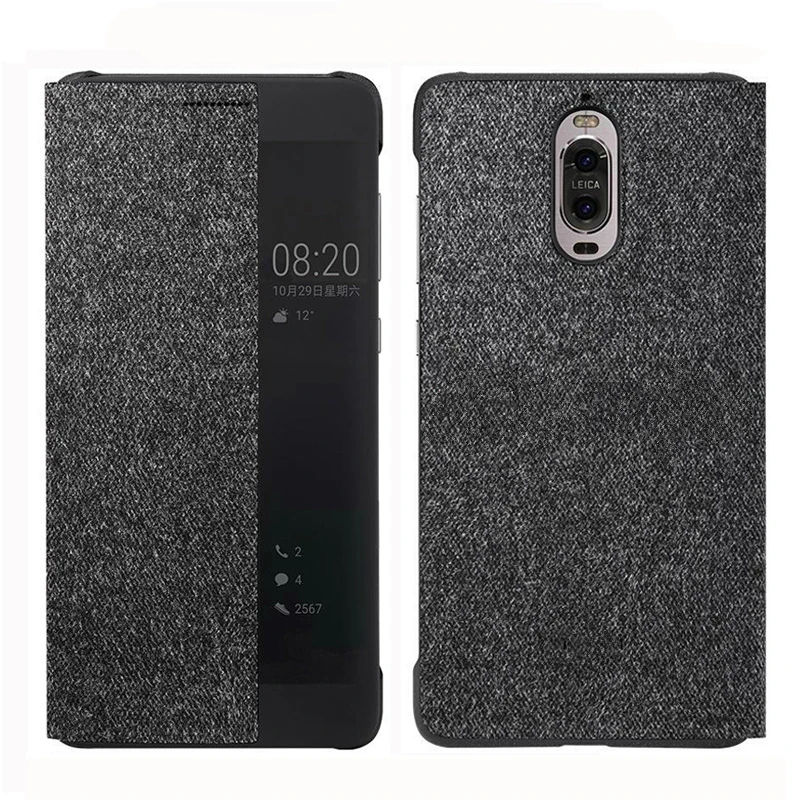 Оригинальный Официальный чехол Huawei MATE 9/MATE9 Pro ударопрочный кожаный с окошком для
