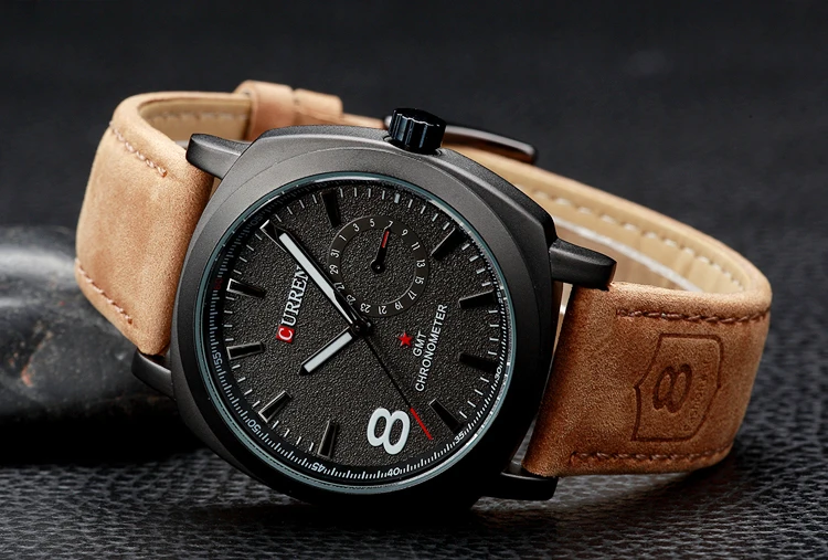 Relogio Masculino 2016 men Military Watches casual quartz watch CURREN Brand Luxury Leather fashion