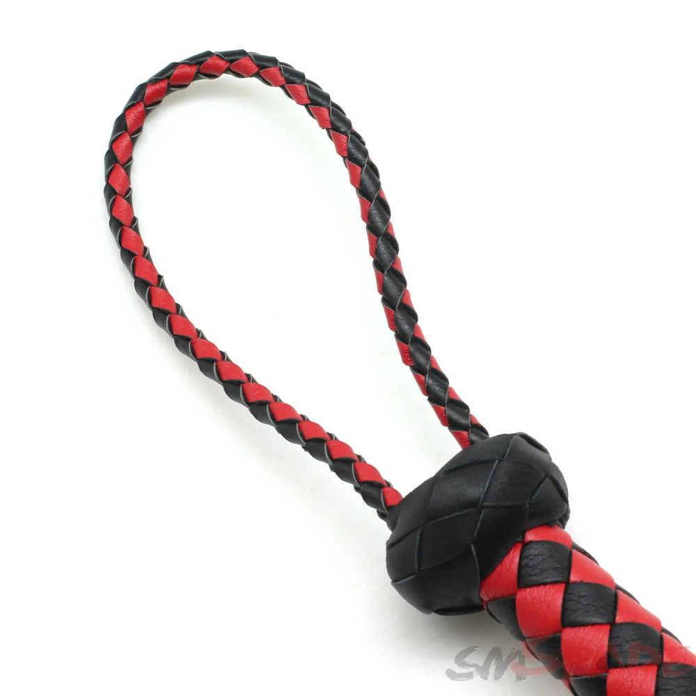 1.65 M الأسود والأحمر الاصطناعي flogger الجلود اليدوية الحصان سوط ، سباق الخيل flogger ، الشحن المجاني السوط