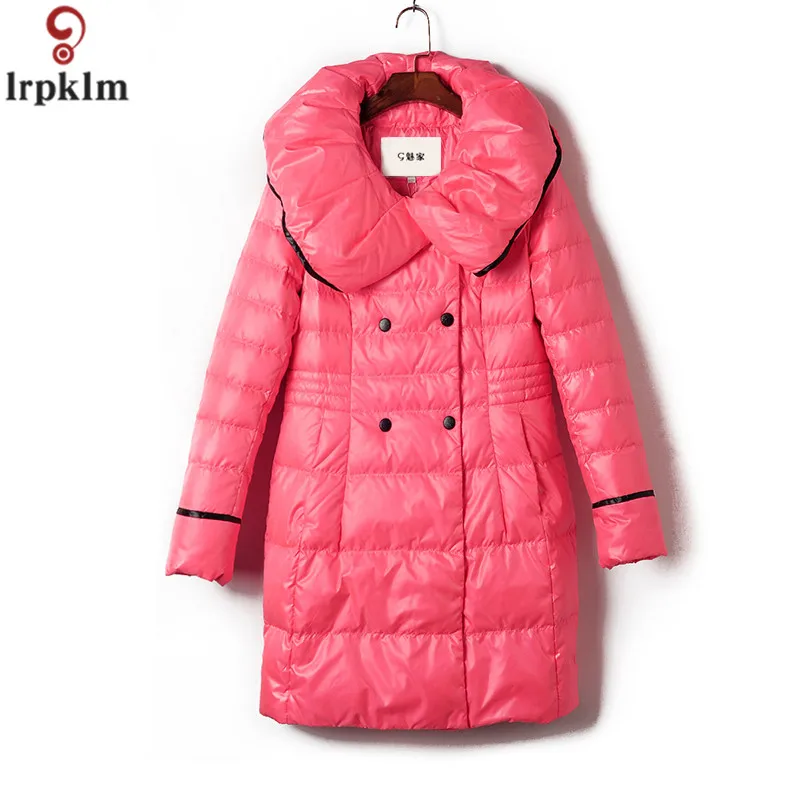 Women Bright Candy Colour Winter Coats Jackets Padded Warm Clothing For Young Women Long Jackets Adjustable Waist CH787 (8) - 