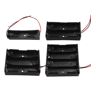 

1PC Series Plastic 1x 2x 3x 4x 18650 Battery Storage Box Case With Wire Lead Metal Spring DIY 3.7V 18650 Battery Holder