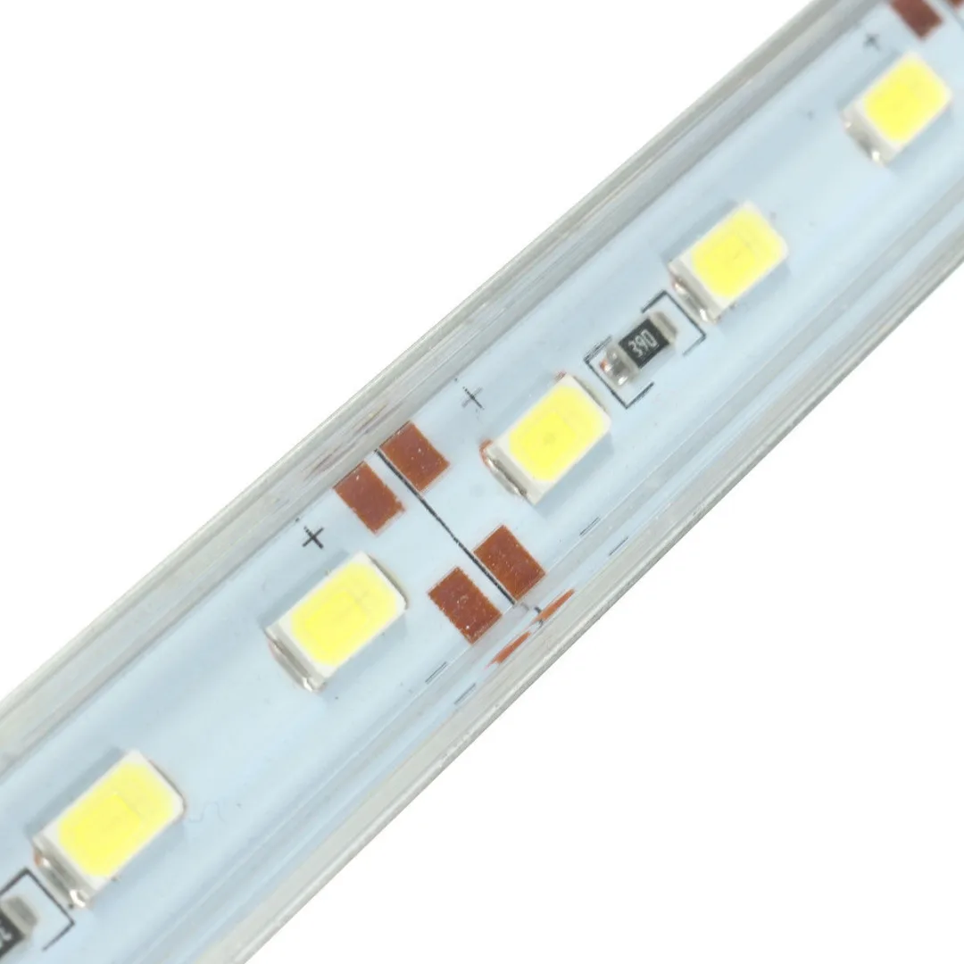 2Pcs/set 30cm 12V Clear White 21LED 5630 SMD Car Bar Cabinet Interior Strip Light