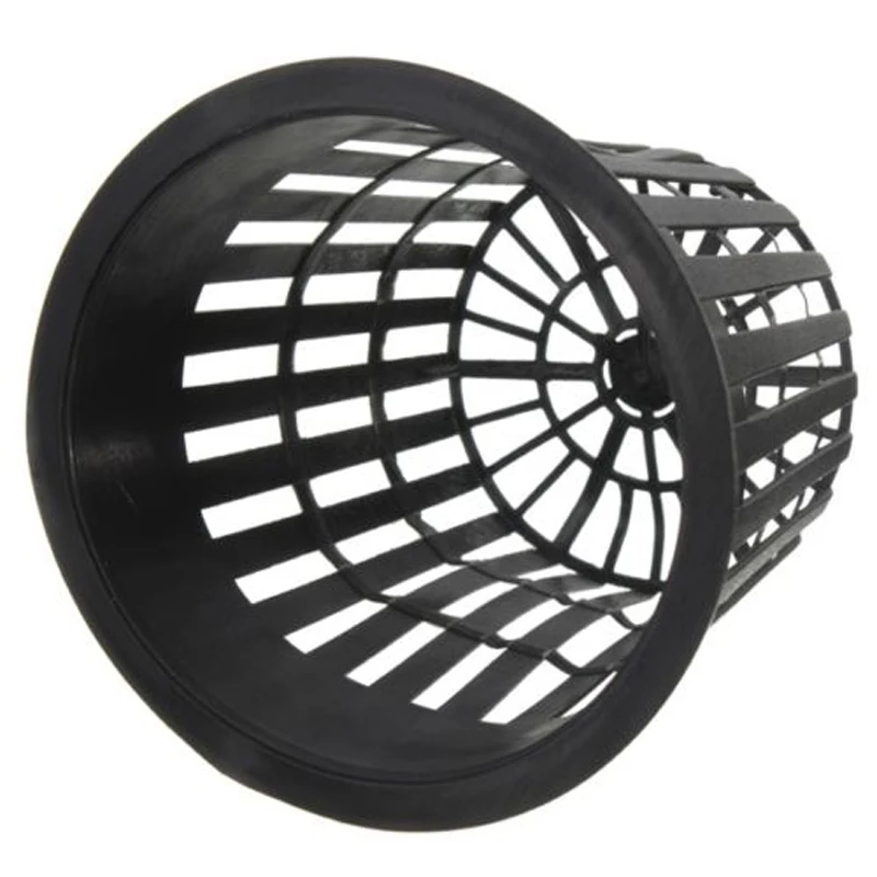 10pcs Plastic Mesh Pot Hydroponic Aeroponic Plant Grow Net Basket Garden Seed Germinating Flower Pots 3Inch