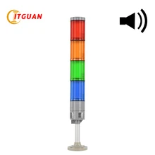 LTA-505AJ-4 tower light Waterproof multi-layer lights IP65 for machine flashing lighting with sound round bottom DC24V 4 layer LTA-505AJ-4 tower light Waterproof multi-layer lights IP65 for machine flashing lighting with sound round bottom DC24V 4 layer