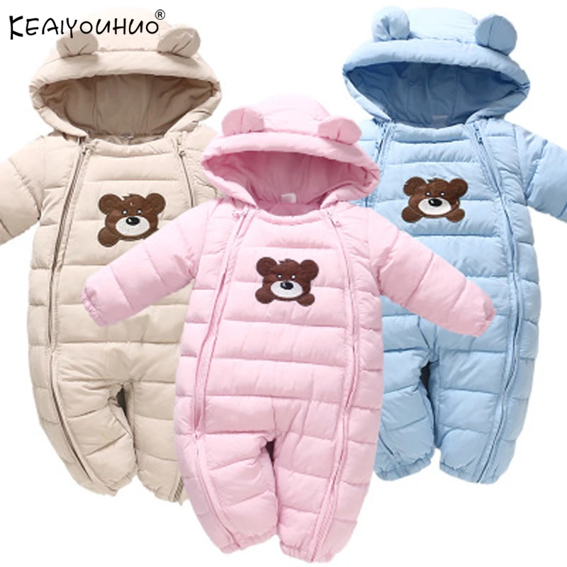 Beste Winter Overalls Baby Boy Jassen Lange Mouwen Jassen Hooded Baby Meisje Jumpsuits Baby Jas Pasgeboren Bovenkleding Voor Baby Kleding