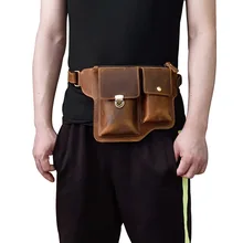 Luufan поясная сумка мужская сумка легкая 2 Цвета Удобная покупка вечерние карты монеты банкноты натуральная кожа винтажная классическая