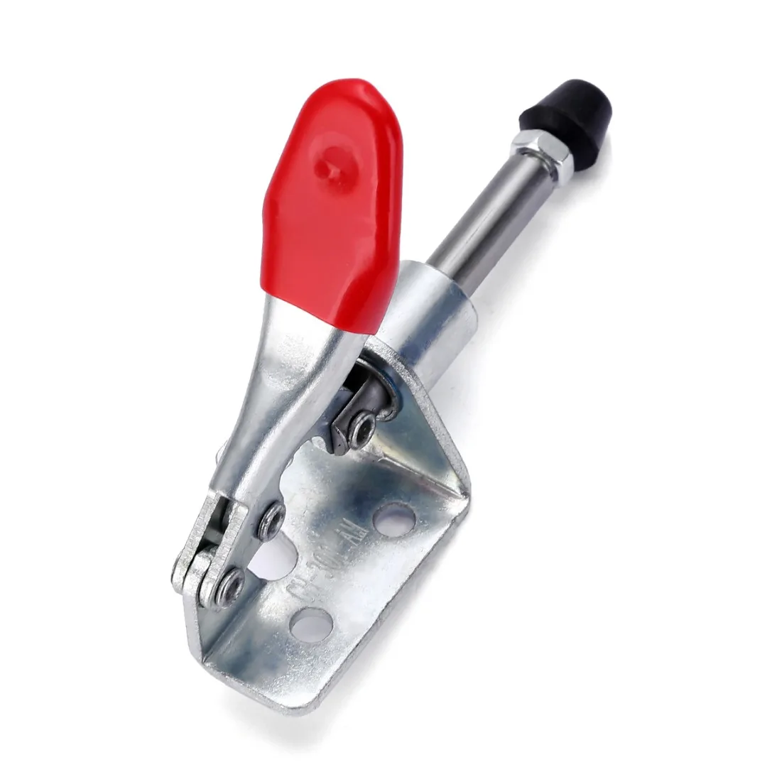 New 1Pcs 45Kg Antislip Vertical Toggle Clamp GH-301A Plastic Covered Handle Toggle Clamp For Hand Tools Practical