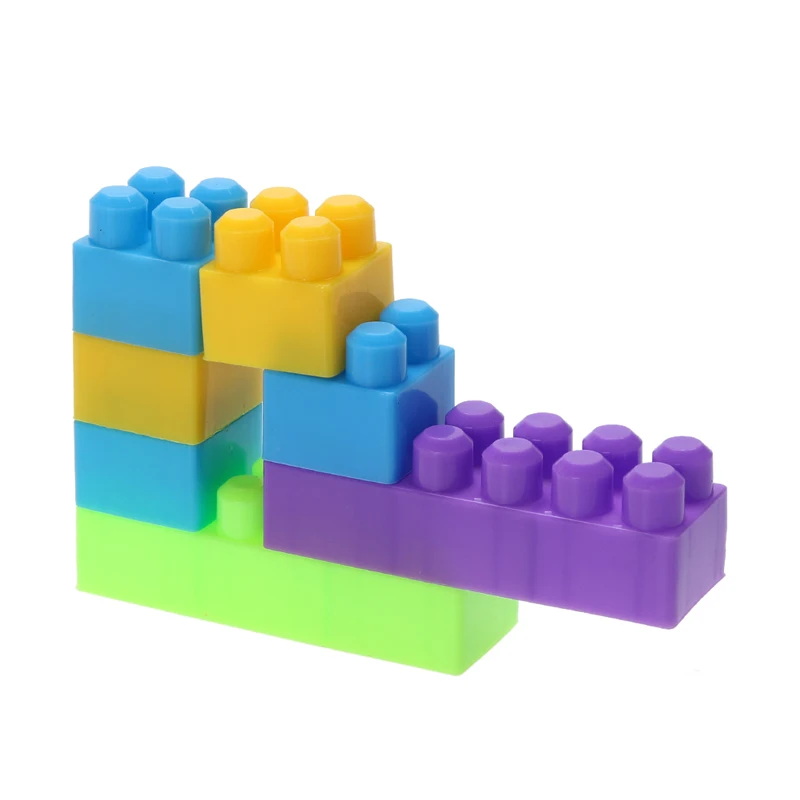 46 pcs lot New Baby font b toys b font Kids Puzzle Educational Building Bricks font