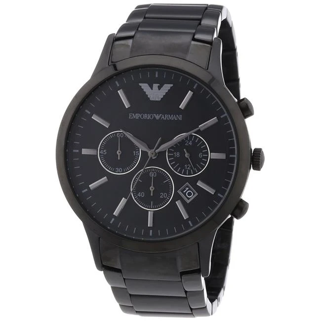 watch armani black